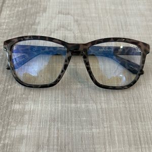 Quay Hardwire 126 Blue Blocker Glasses - Tortoise